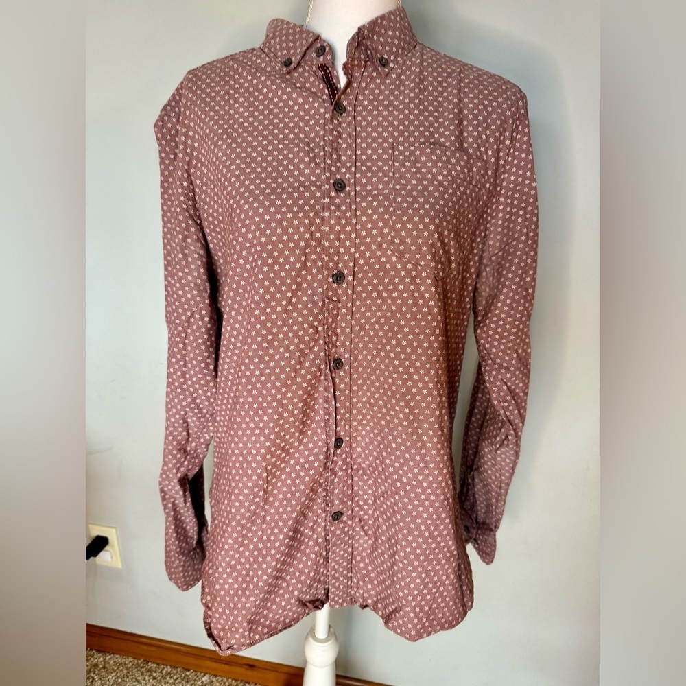 Heritage Report Collection (Saks) Men’s Button Down | Muted Magenta | L | EUC